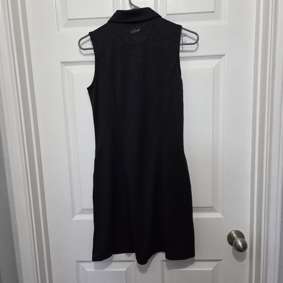 Greg Norman Sporty Athleisure Golf Tennis Sleeveless Polo Black Dress Size S - Picture 5 of 12